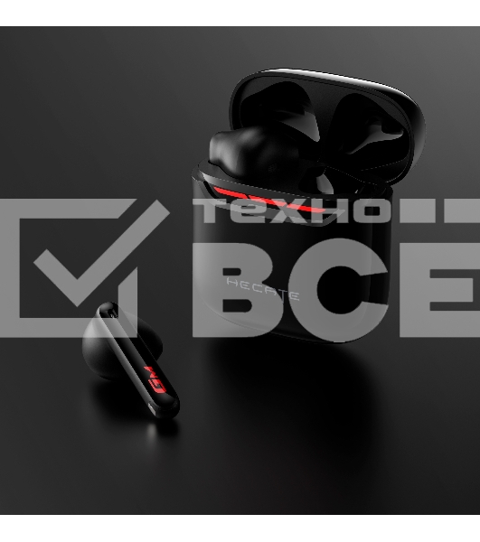 Наушники с микрофоном Edifier Hecate GM3 Plus черный вкладыши BT оголовье