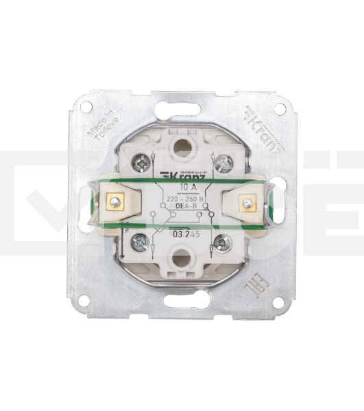 Переключатель DEA 1кл перекрест. с/у 10А мех. Бел KRANZ (1/10/120)