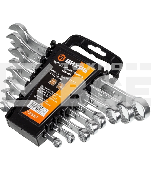 Набор комбинированных ключей 8 шт. 6 - 19