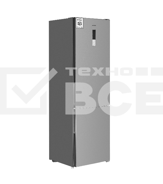 Холодильник Maunfeld MFF200NFХ10 Inverter нержавеющая сталь двухкамерный 271/106л морозилка снизу, No Frost