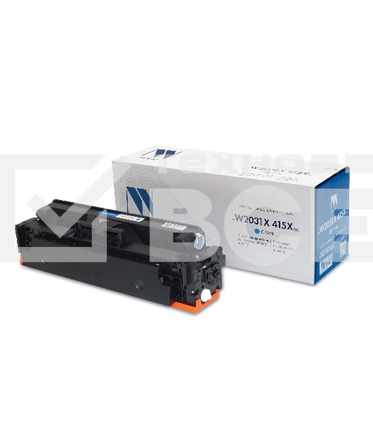 Картридж лазерный NVP совместимый NV-W2031X 415X Голубой (БЕЗ ЧИПА) для HP Color LaserJet M454DN/M479DW/M479 (6000k)