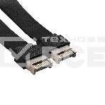 Планка портов в корпус 2xType-C SuperSpeed+ ExeGate BrctUSB32E-2C (USB3.2 Gen2 2xType-E 20Pin Male --> 2xType-C USB 3.2 Gen 2, SuperSpeed+ скорость до 10 Гбит/с, кабель 30см), фото4