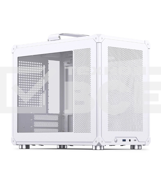 Корпус без блока питания JONSBO C6 MAX Handle, Mini-Tower, TG, no fan, 1xUSB-A 3.0 + 1xUSB-C 3.1, mATX, mITX White