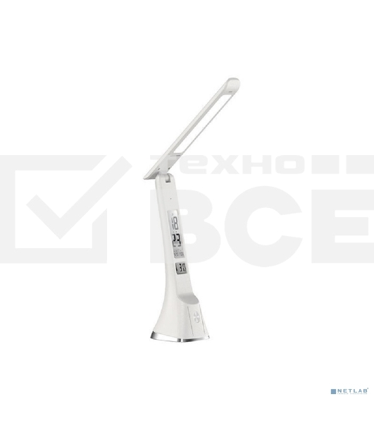 Настольный светильник Ultraflash UF-821 C01 белый (Led, светильник настольный, 7Вт, дисплей,смена цвет.темп, кожа)