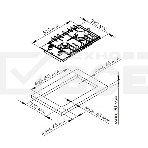 Газовая варочная панель Kuppersberg TG 38 B, фото 1