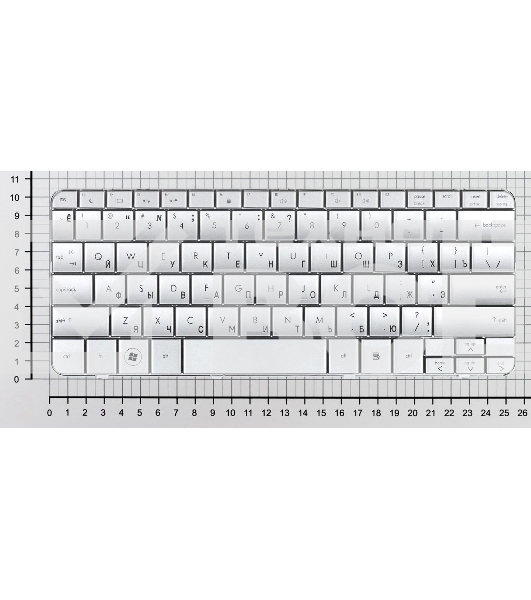 Клавиатура для ноутбука HP Mini 311 Pavilion DM1 DM1-1000 DM1-1100 DM1-2000 серебристая