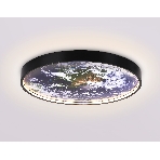 Настенно-потолочный светодиодный светильник Ambrella light FW11132 BK черный 18W LED 3000-6400K D300*38, фото7