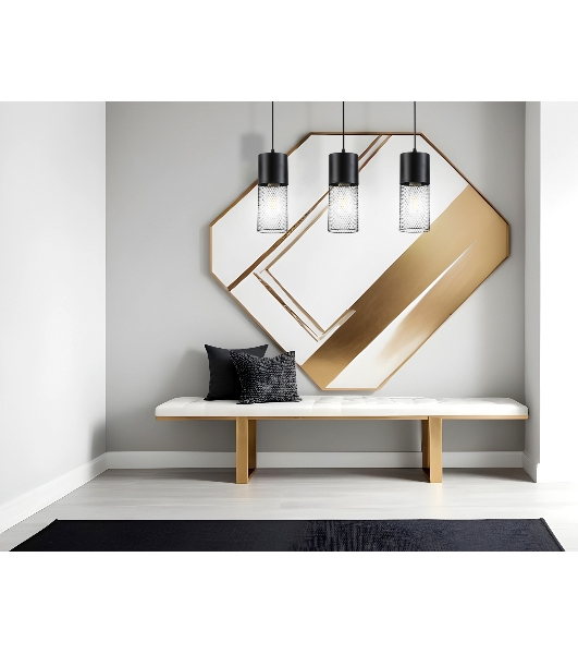 Светильник Ambrella light TR8501/3 BK черный E27/3 max 60W 550*100*1000