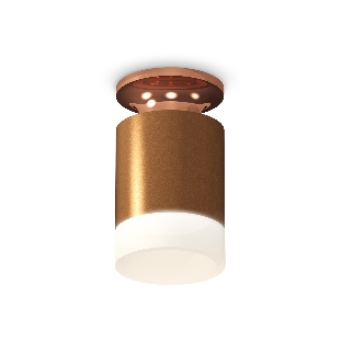 Светильник Ambrella Light XS6304153 SCF/PPG/FR кофе песок/золото розовое полированное/белый матовый MR16 GU5.3