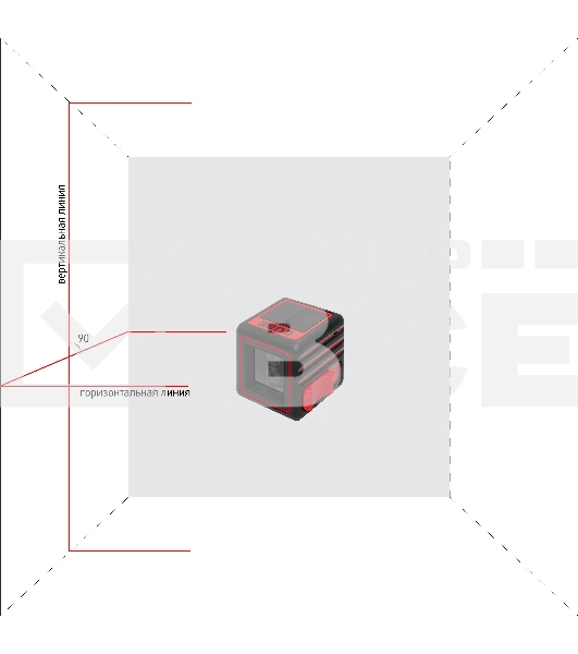 Нивелир лазерный ADA Cube Basic Editionлиния ±0.2 мм/м