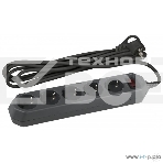 Сетевой фильтр ЭРА USF-5es-3m-B, 3 м, черный, фото 1