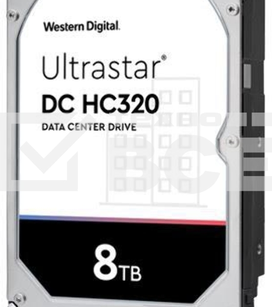 Жесткий диск для сервера WD/HGST Ultrastar 7K8 (3.5’’, 8TB, 256MB, 7200 RPM, SAS 12Gb/s, 512E SE), SKU: 0B36400