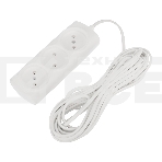 Удлинитель PROconnect STANDARD 3 гнезда, 7 м, 2х0.75 мм², б/з, белый, фото 1