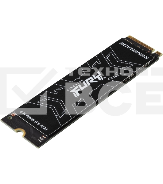 Накопитель SSD Kingston Fury Renegade SFYRD/2000G, 2 ТБ, M.2 2280, PCIe 4.0 x4, NVMe, R/W 7300/7000, с радиатором
