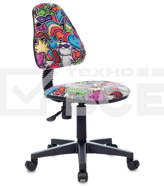 Кресло детское Бюрократ KD-4 мультиколор маскарад крестовина пластик