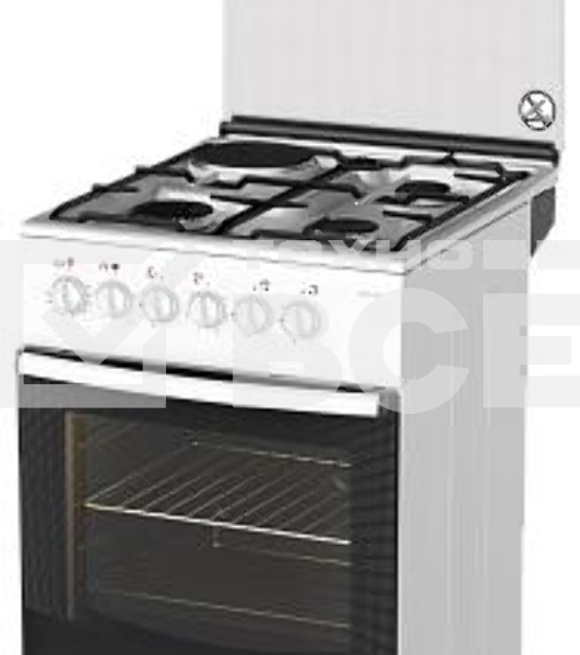 Комбинированная плита Darina F KM341 323 W, 50х56см, 3 газ. конфорки + 1 эл. горелка, эл. духовка