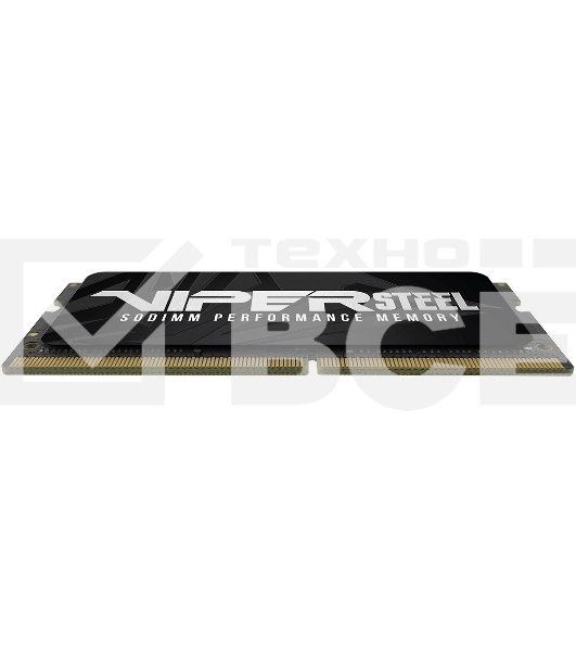Оперативная память Patriot Steel Series, DDR4, 16GB (1x16 GB), 3200 MHz, CL22, радиатор, чёрный, SO-DIMM