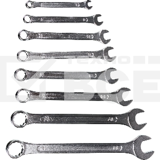 Набор комбинированных ключей 8 шт. 6 - 19