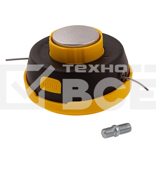 Катушка Denzel 96318  тримм. полуавтомат. легкая заправка лески гайка m10x1.25 винт m10-m10 подшипн