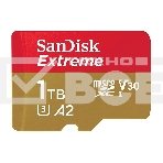 Флеш карта microSDXC SanDis 1024GBEXTREME Class 10, UHS-I, W130, R 190 МБ/с, <SDSQXAV-1T00-GN6MN> без адаптера на SD, фото3