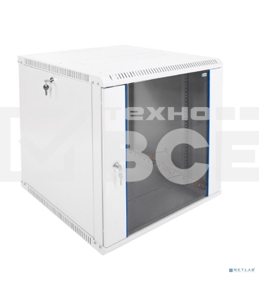Шкаф телеком. настенный разборный 12U (600х650) дверь стекло,цвет черный (ШРН-Э-12.650-9005) (1коробка)