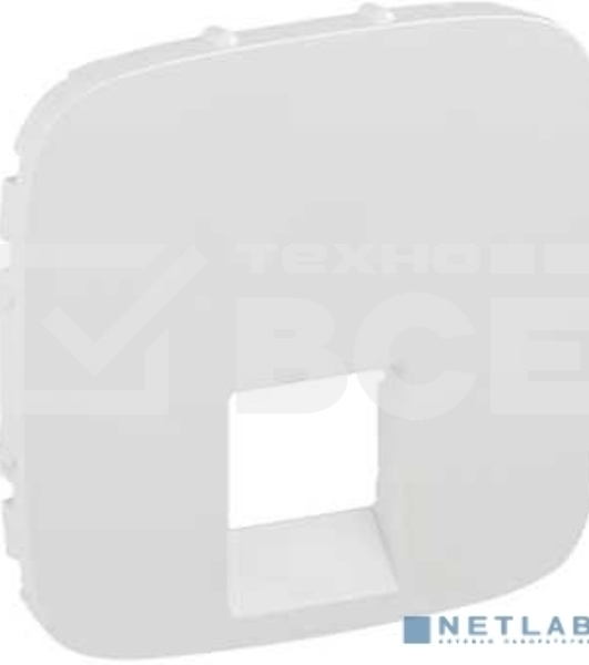 Лицевая панель для одиночных телефонных/информационных розеток. Valena ALLURE. Белая Valena ALLURE.