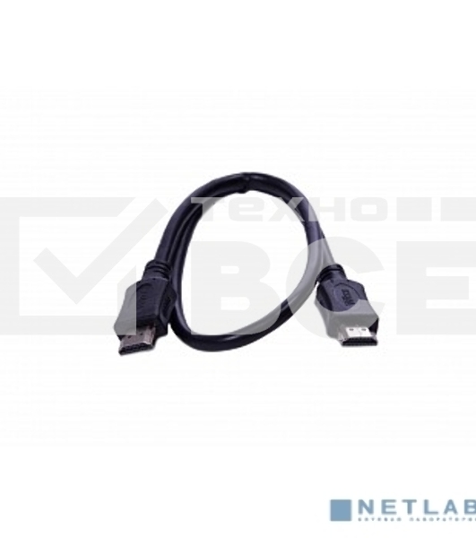 Кабель HDMI CP-HM-HM-1.8M Wize, 1.8 м, v.2.0, K-Lock, soft cable, 19M/19M, позол.разъемы, экран, темно-серый, пакет