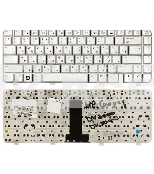 Клавиатура для ноутбука HP Pavilion DV2000, HP Compaq Presario V3000 серебристая