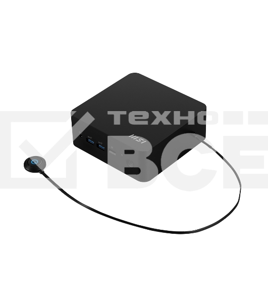Неттоп MSI Cubi NUC 1M-045XRU Core 3 100U (1.2) 8Gb SSD512Gb Graphics CR noOS GbitEth WiFi BT 120W черный (9S6-B0B111-045)