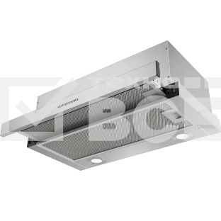 Встраиваемая вытяжка Kuppersberg SLIMDUAL 60 W, телескопическая, 60 см, High-Tech, макс. Производительность 750 м3/ч, 2 скорости, механическое управление, светодиодное освещение, уровень шума 51 дБ, нержавеющая сталь