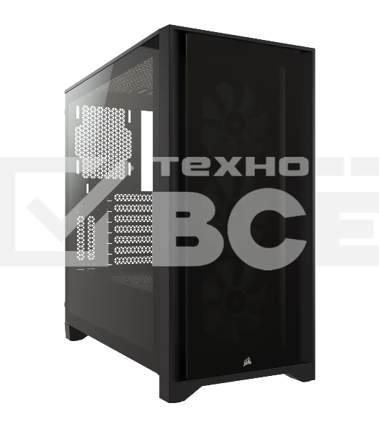 Компьютерный корпус Corsair iCUE 4000X RGb CC-9011204-WW Tempered Glass Mid-Tower, Black