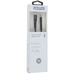 Кабель QUMO, MFI С94, Type-C на MFI Apple 8 pin, силиконовый, 1м, 2,22A, 9V, 20W, PD черный, фото5