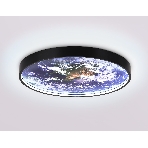 Настенно-потолочный светодиодный светильник Ambrella light FW11132 BK черный 18W LED 3000-6400K D300*38, фото6