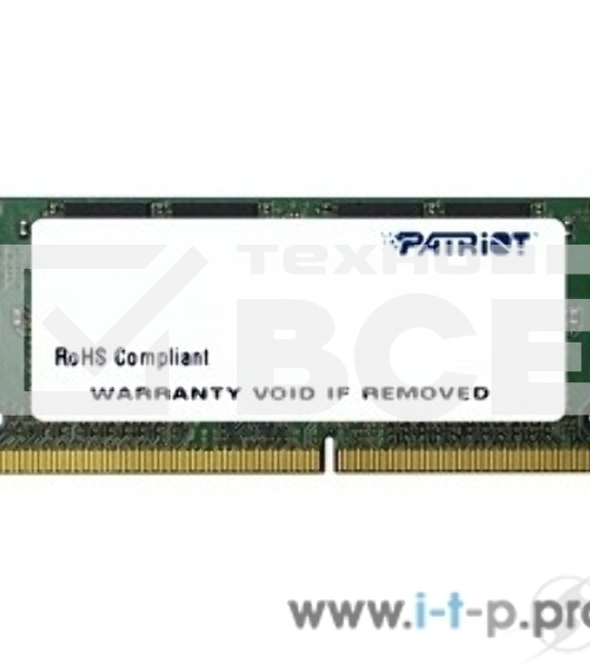 Оперативная память Patriot, DDR4, 4GB (1x4 GB), 2133 MHz, CL15, SO-DIMM