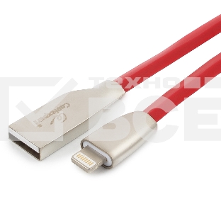 Кабель Cablexpert для Apple CC-G-APUSB01R-1M, AM/Lightning, серия Gold, длина 1м, красный, блистер