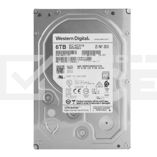 Жесткий диск Western Digital  6Tb 7200rpm HGST SATA-III 0B36039 HUS726T6TALE6L4 Ultrastar 7K6 256Mb 3.5