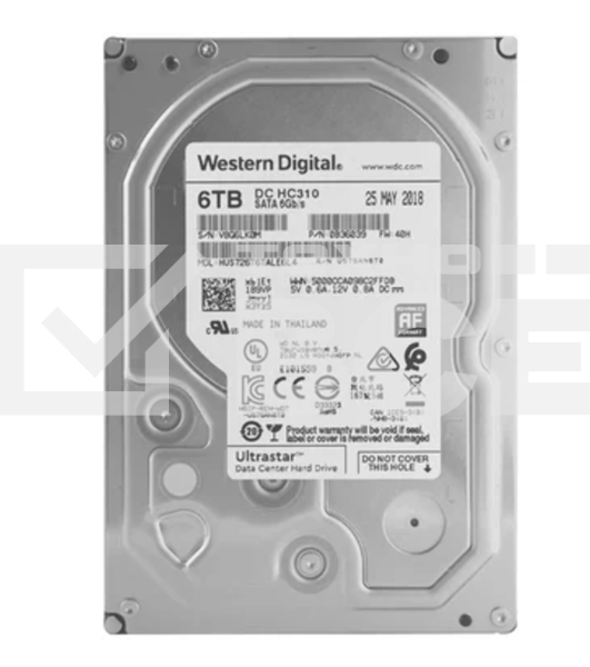Жесткий диск Western Digital 6Tb 7200rpm HGST SATA-III 0B36039 HUS726T6TALE6L4 Ultrastar 7K6 256Mb 3.5