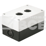 Корпус КП102 Iek BKP10-2-K01 для кнопок 2места белый, фото 1