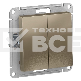 Механизм выключателя 2-кл. ATLAS DESIGN (сх.5) 10АХ шампань SchE ATN000551