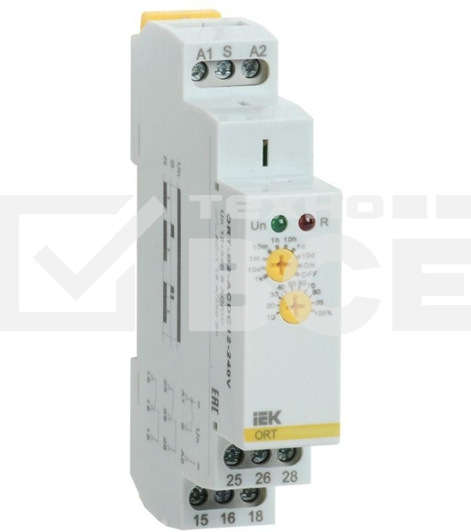 Реле задержки выключения ORT 2 конт. 12-240В AC/DC IEK ORT-B2-ACDC12-240V