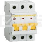 Выключатель автоматический модульный 3п D 4А 4.5кА ВА47-29 ИЭК MVA20-3-004-D, фото5