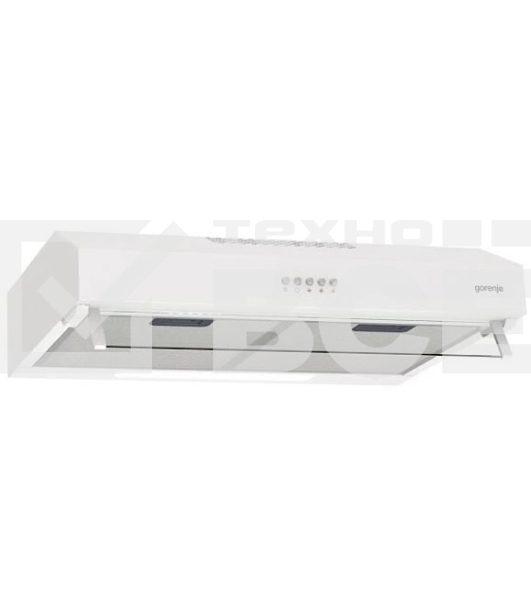 Вытяжка встраиваемая Gorenje WHU529EW/M белый управление: кнопочное (1 мотор)