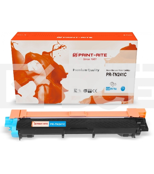 Картридж лазерный Print-Rite TFB684CPU1J PR-TN241C TN-241C голубой (1400стр.) для Brother HL-3170CDW