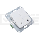 Переключатель DEA 2кл прох. с/у 10А мех. Бел KRANZ (1/10/120), фото3