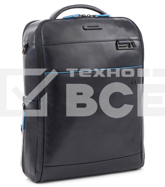 Рюкзак мужской Piquadro Blue Square Revamp CA4818B2V/N черный кожа