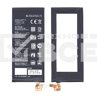 Аккумуляторная батарея BL-T33 для LG M700A, Q6 3000mAh / 11.55Wh 3,85V