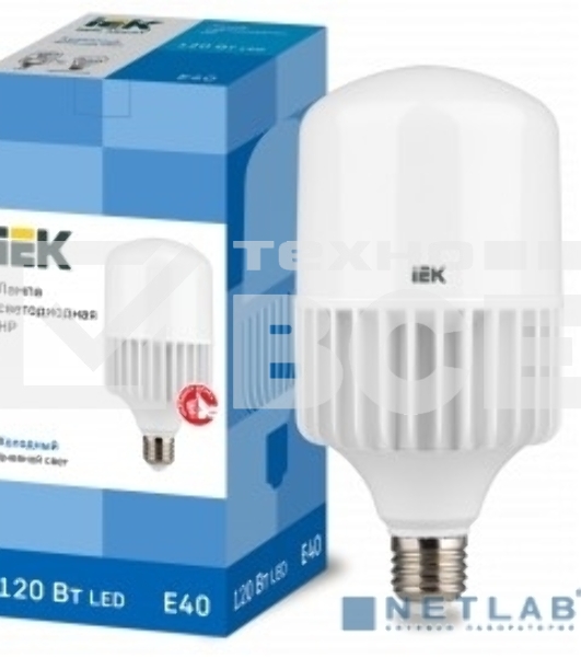 Лампа светидиодная HP IEK LLE-HP-120-230-65-E40 120Вт 230В 6500К E40