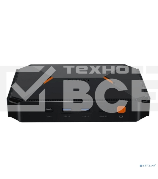 Компьютер Chuwi HeroBox Intel N-series N100(0.8Ghz)/8192Mb/256SSDGb/Int:Intel UHD Graphics 600/BT/WiFi/war 1y/0.59kg/Black/Win11Home + BT5.2/USB3.0*2, USB2.0*2/HDMI 2.0 *1 (4K 60Hz)/VGA*1/M.2*2, 2280, MAX 1TB, PCIE & SATA3/Type-C*1/Ear