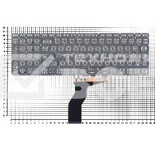 Клавиатура для ноутбука HP 15-BW 250 G6 черная с зеленой подсветкой