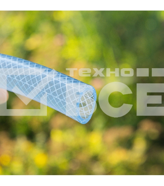 Шланг поливочный прозрачный армированный 3-х слойный, 3/4